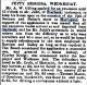 JUBB, John Henry Dove - YO Herald 3 Aug 1899